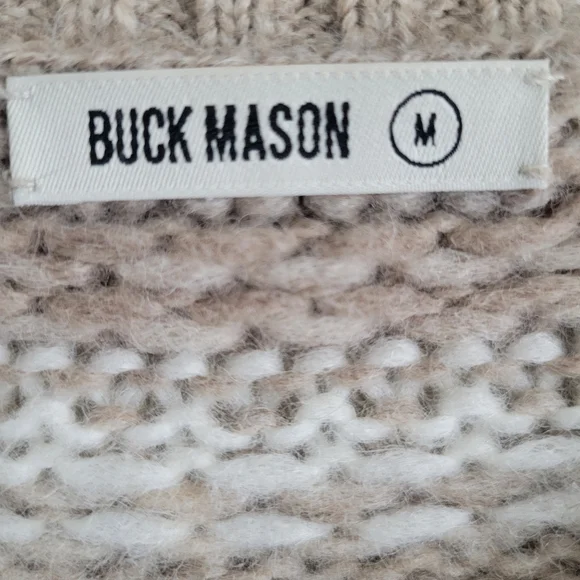 BUCK MASON Fireside Fairisle Sweater Medium - Picture 6 of 7